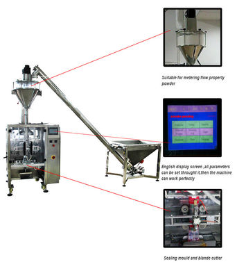 Chine Machine de conditionnement de Vffs de poudre de piment, machine à emballer automatique de poudre de piments fournisseur
